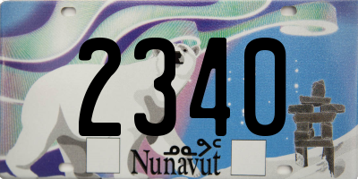 NU license plate 2340