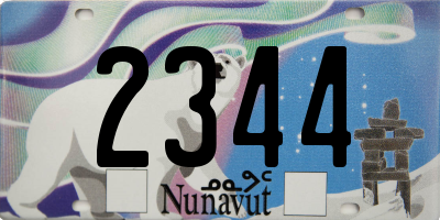 NU license plate 2344