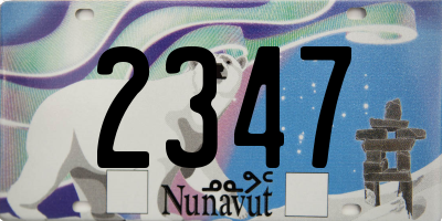 NU license plate 2347