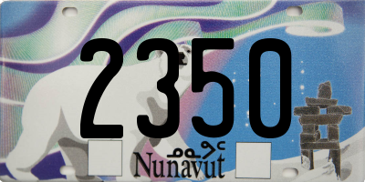 NU license plate 2350