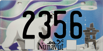 NU license plate 2356