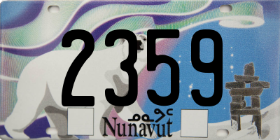 NU license plate 2359