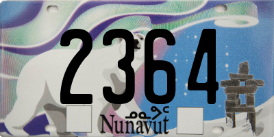 NU license plate 2364