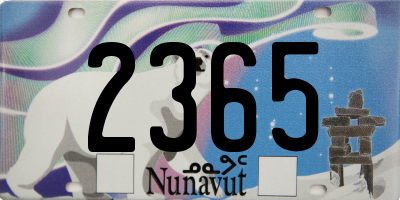 NU license plate 2365