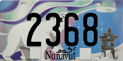 NU license plate 2368