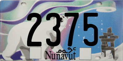 NU license plate 2375