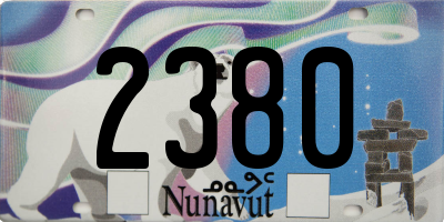 NU license plate 2380