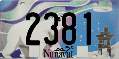 NU license plate 2381