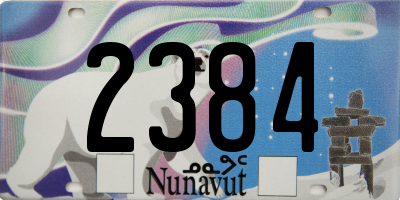 NU license plate 2384