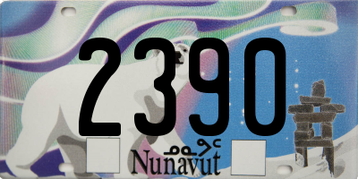 NU license plate 2390