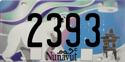 NU license plate 2393