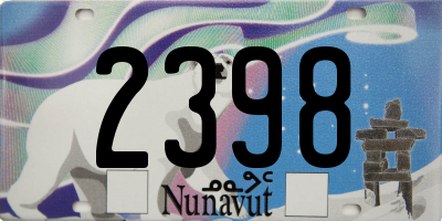 NU license plate 2398