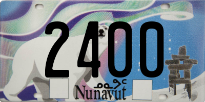 NU license plate 2400