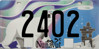 NU license plate 2402