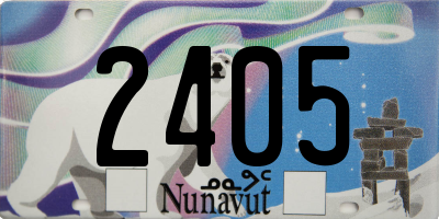 NU license plate 2405