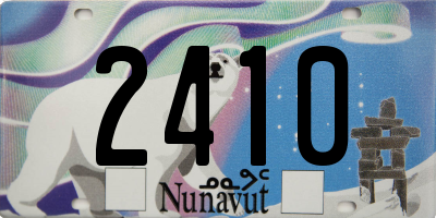 NU license plate 2410