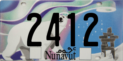 NU license plate 2412