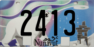 NU license plate 2413