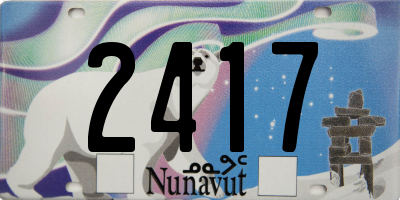 NU license plate 2417