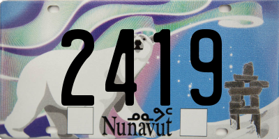 NU license plate 2419