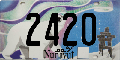 NU license plate 2420