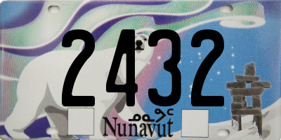 NU license plate 2432