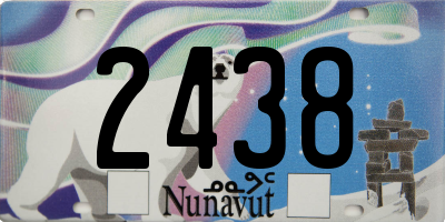 NU license plate 2438