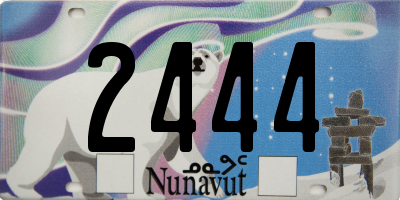 NU license plate 2444