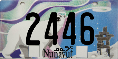 NU license plate 2446