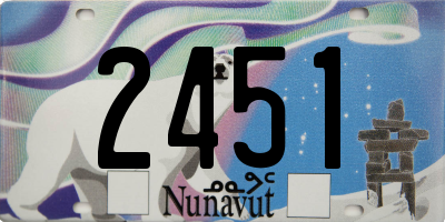 NU license plate 2451