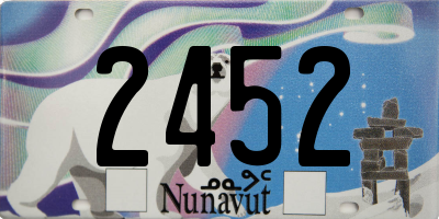 NU license plate 2452