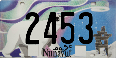 NU license plate 2453