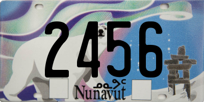 NU license plate 2456