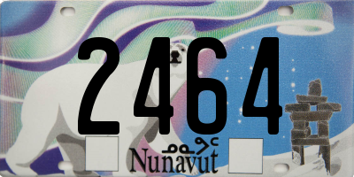 NU license plate 2464