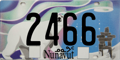 NU license plate 2466