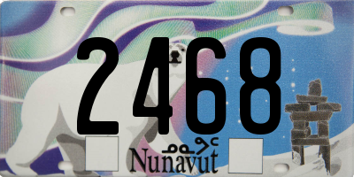 NU license plate 2468