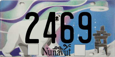 NU license plate 2469