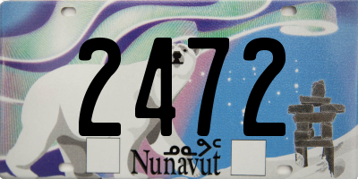 NU license plate 2472