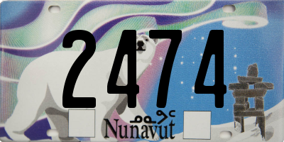 NU license plate 2474