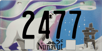 NU license plate 2477