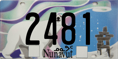 NU license plate 2481