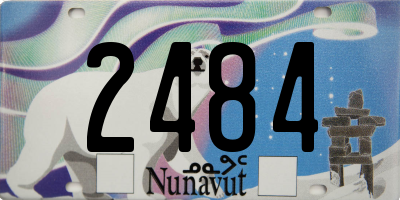 NU license plate 2484