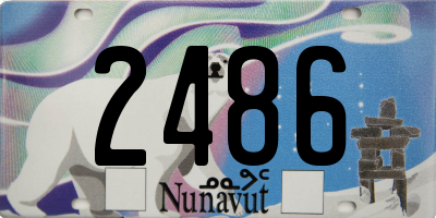 NU license plate 2486