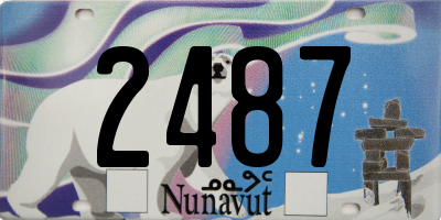 NU license plate 2487