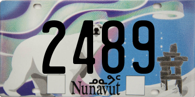 NU license plate 2489