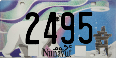 NU license plate 2495