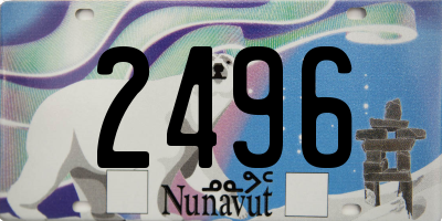 NU license plate 2496