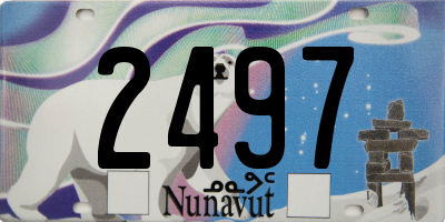 NU license plate 2497