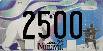 NU license plate 2500