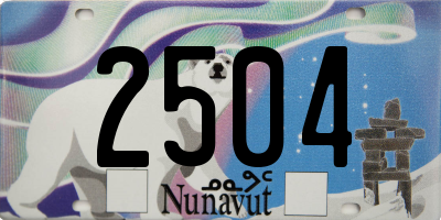 NU license plate 2504